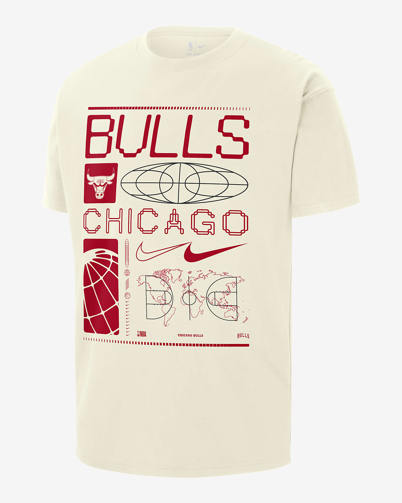 Ανδρικό T-Shirt Nike NBA Max90 Σικάγο Μπουλς