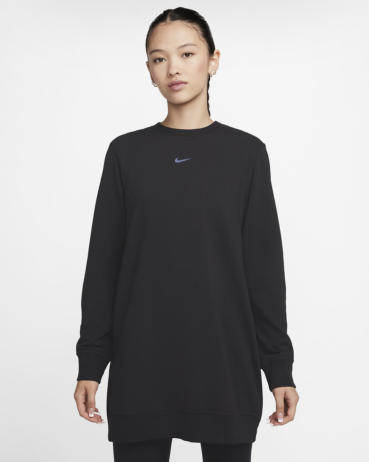 เสื้อทูนิคคอกลมเฟรนช์เทรีผู้หญิง Nike Dri-FIT One