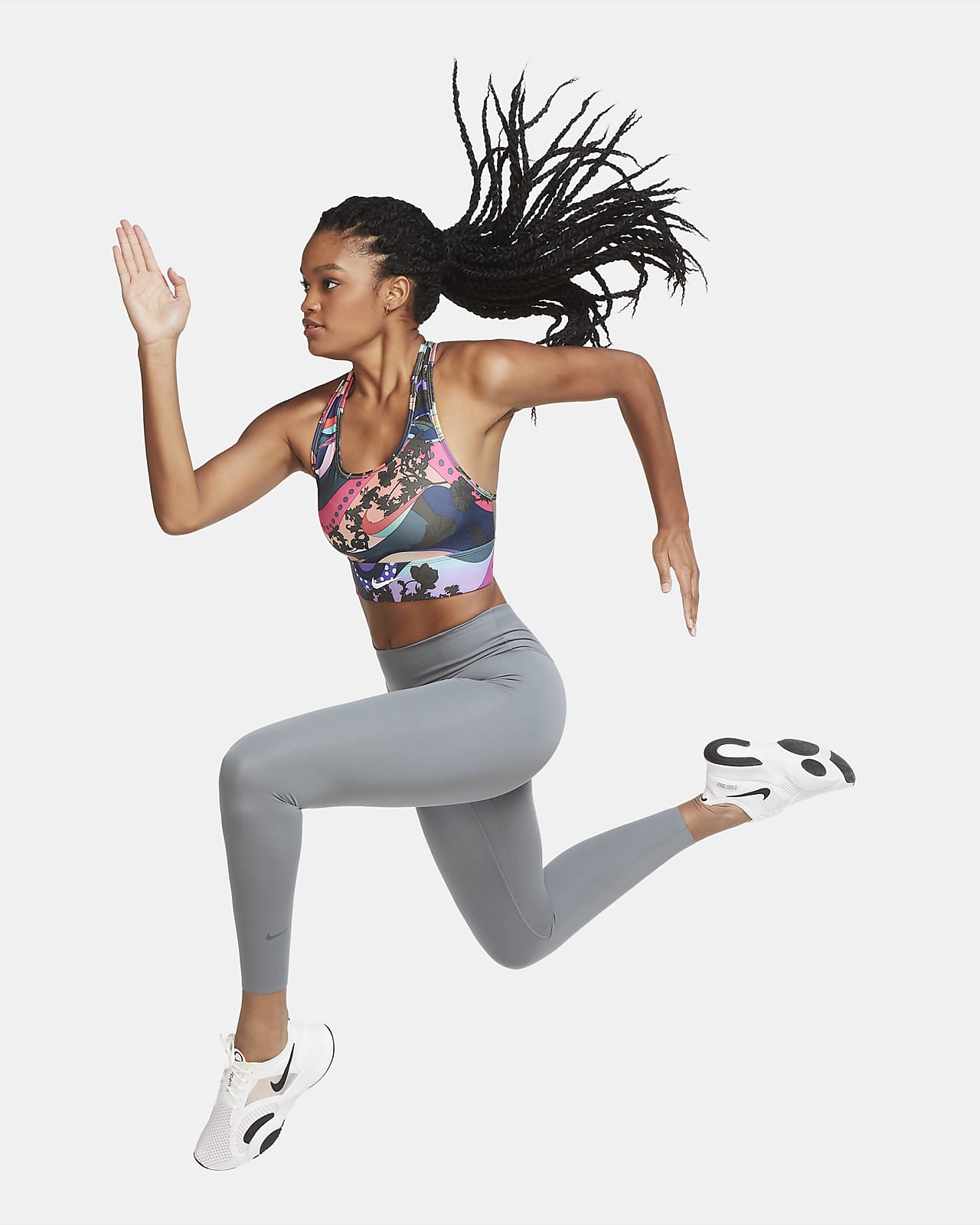 nike swoosh icon clash leggings