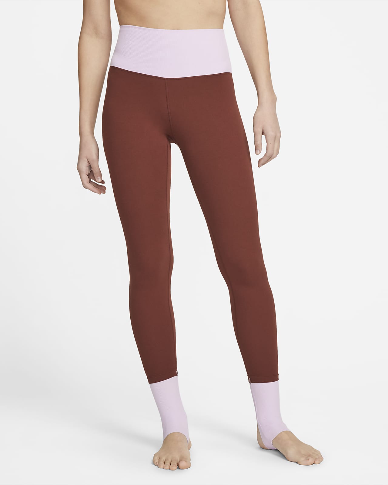 Nike Yoga Dri-FIT Luxe 7/8-Leggings mit hohem Bündchen und Blockfarbendesign für Damen