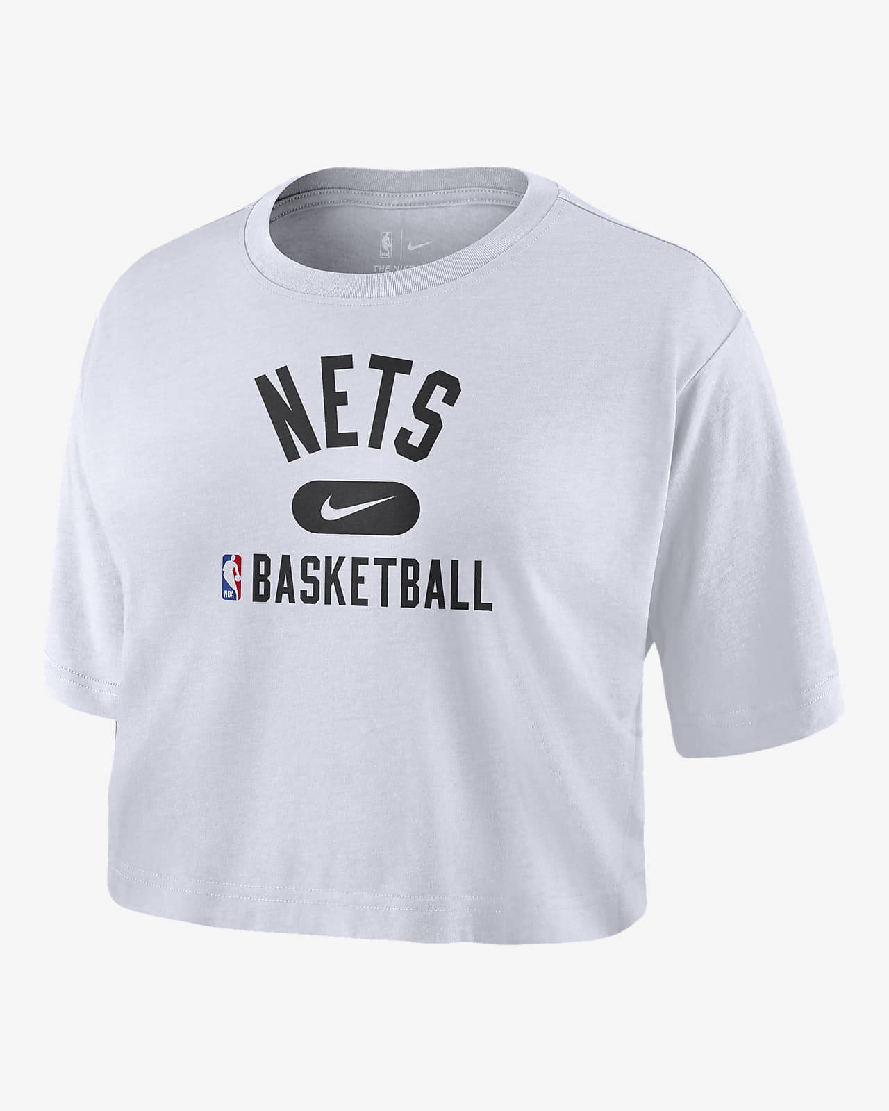 Brooklyn Nets Women's Nike NBA Cropped T-Shirt