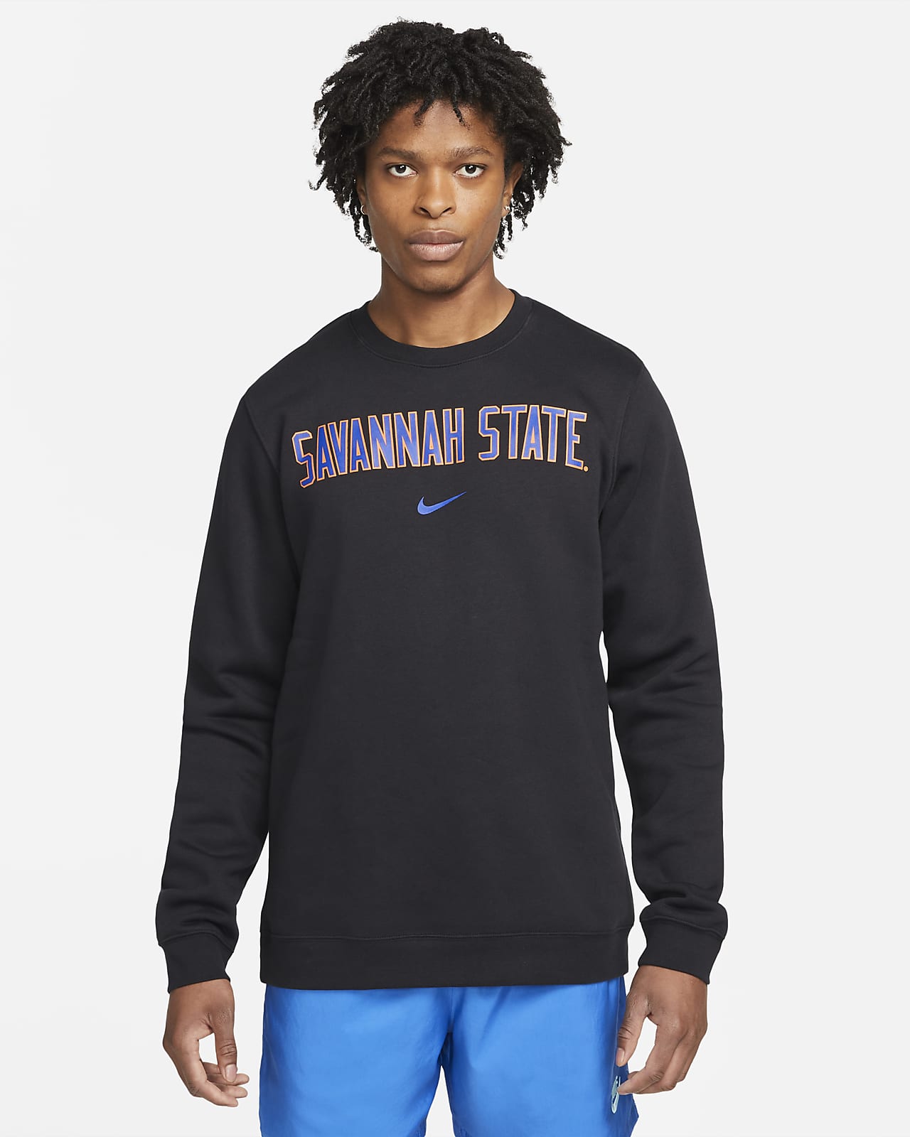 Nike College Club Fleece (Savannah State) Crew Sweatshirt