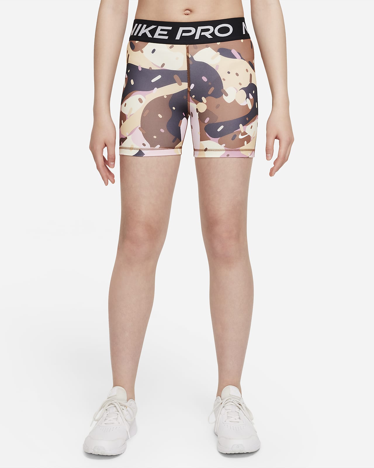 Nike Pro Dri-FIT shorts til store barn (jente) (8 cm)