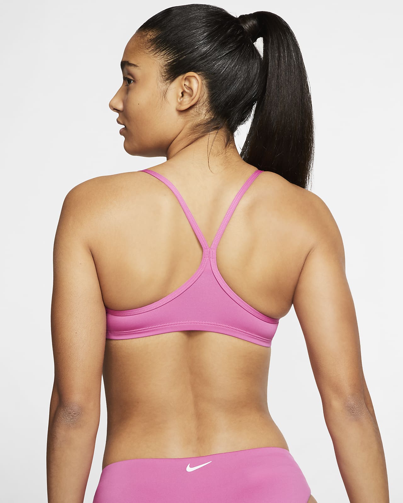 nike striped racerback bikini top