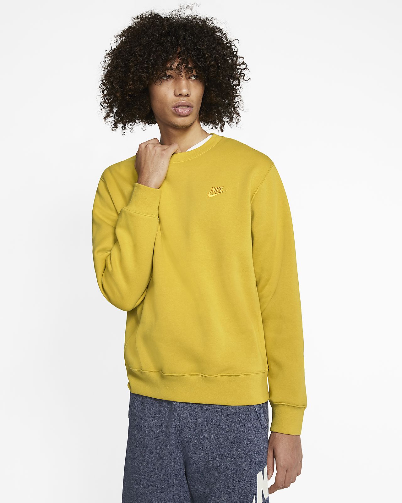 nike club swoosh crew sweatshirt