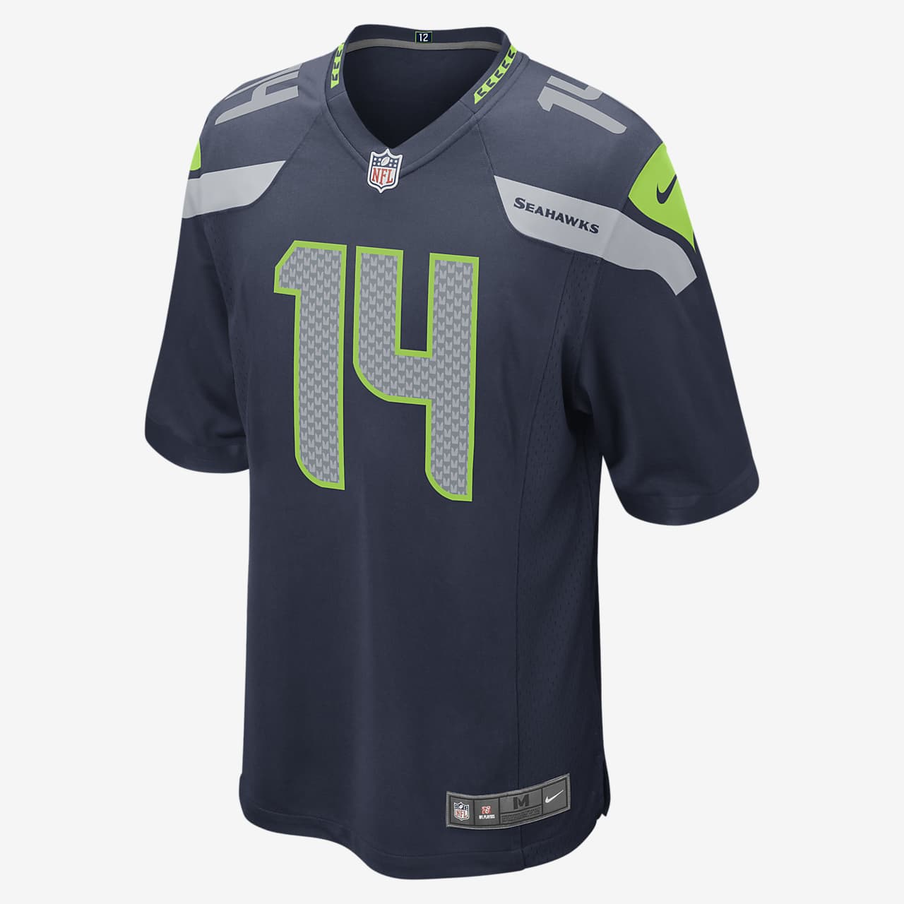 NFL Seattle Seahawks (D.K. Metcalf) Camiseta de fútbol americano para hombre Game