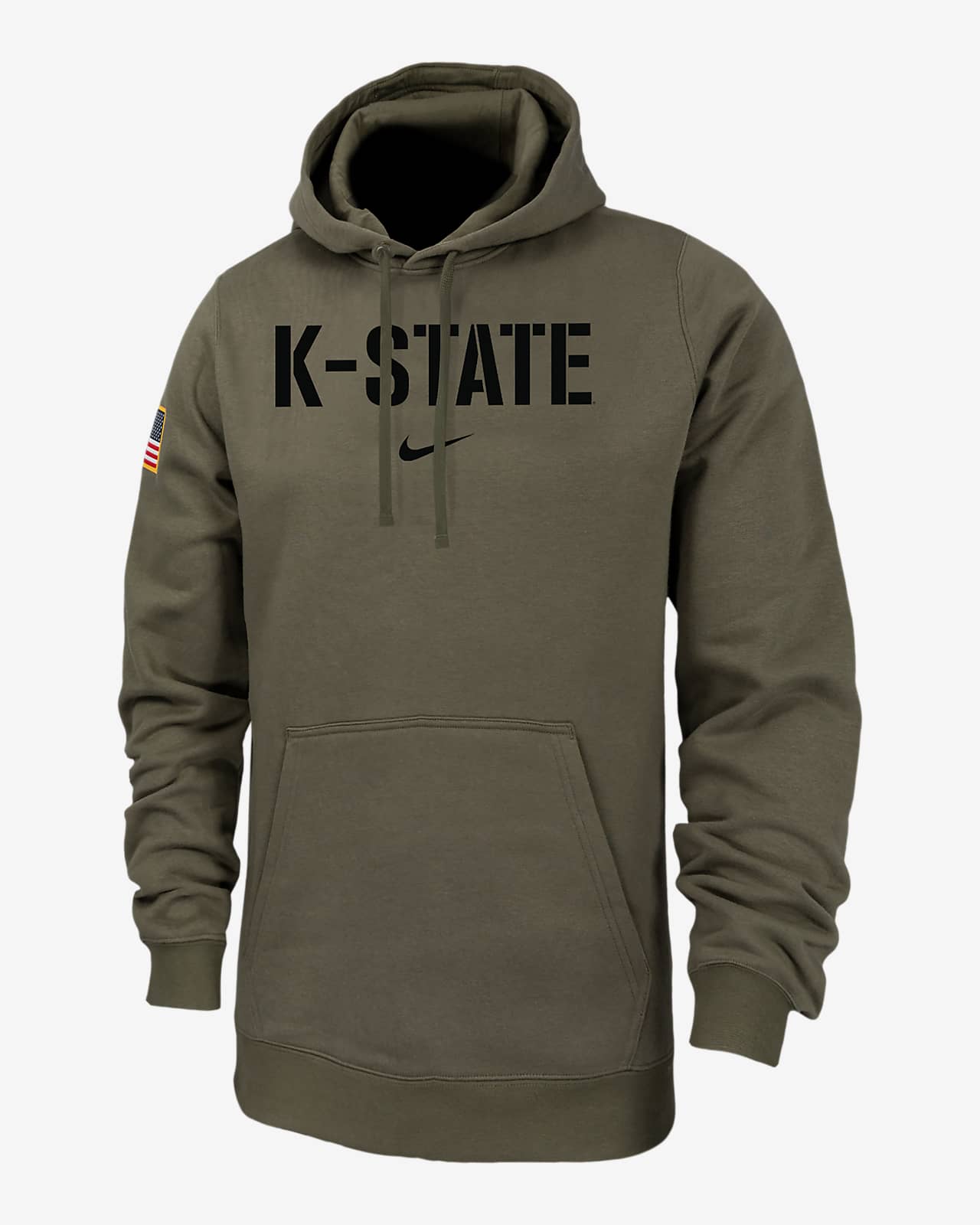 Sudadera con gorro para hombre Nike College Club Fleece Kansas State
