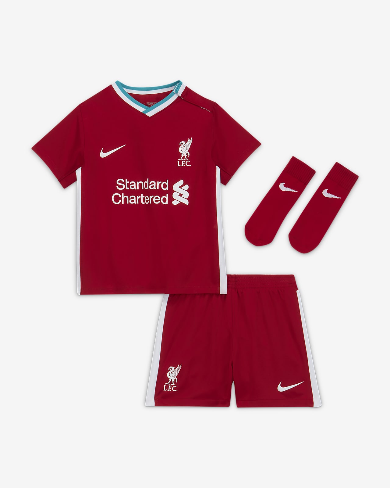 Liverpool FC 2020/21 Home Baby and Toddler Football Kit ...