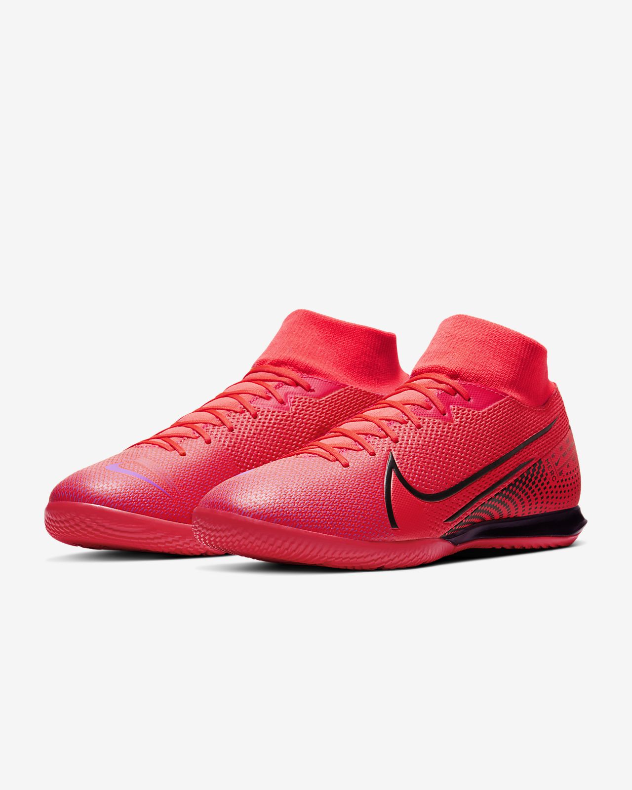 red nike mercurial indoor shoes