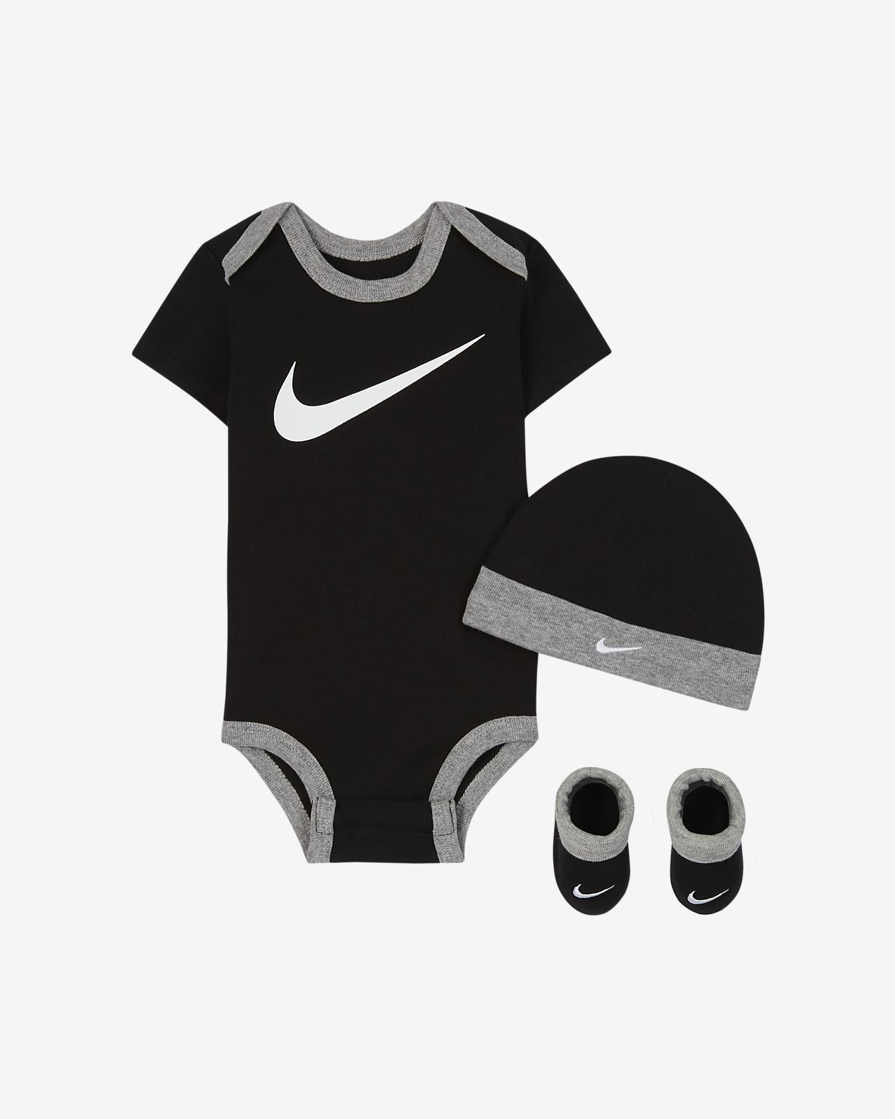 Nike Baby (0-6M) Bodysuit, Hat and Booties Box Set. Nike.com