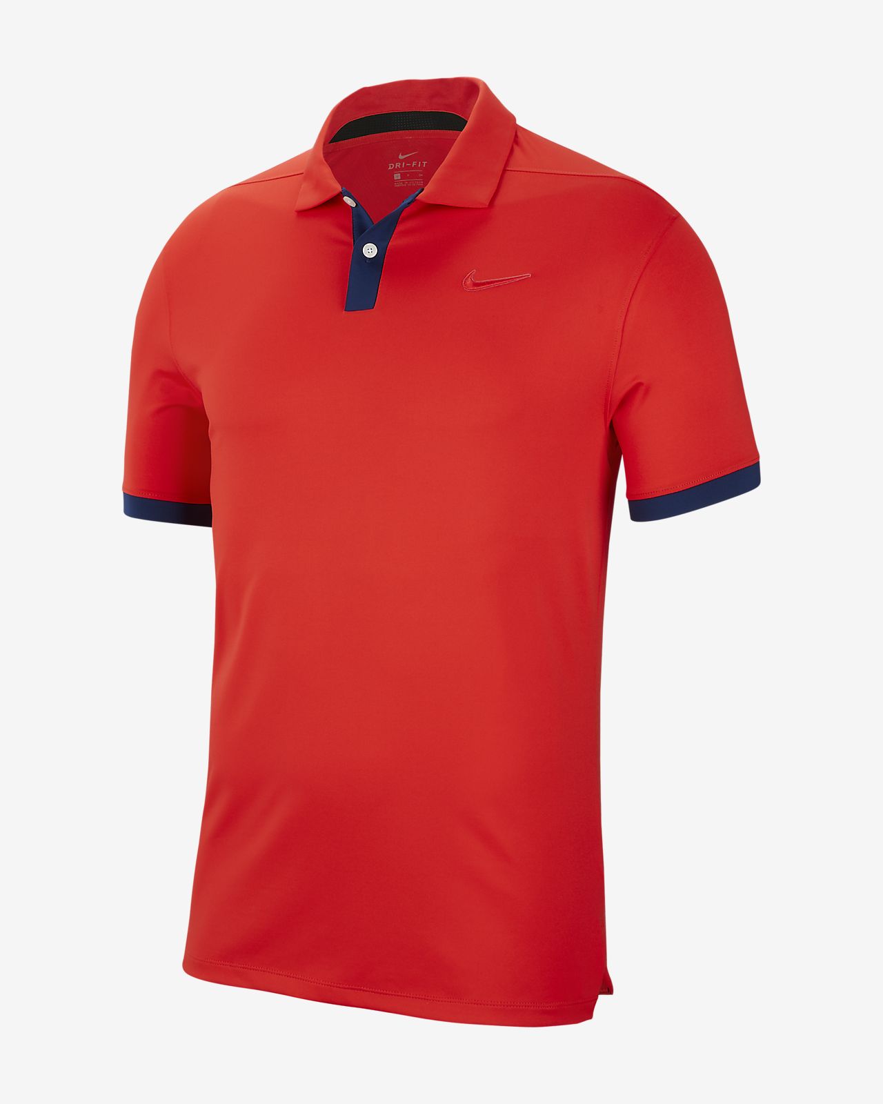 red nike golf top