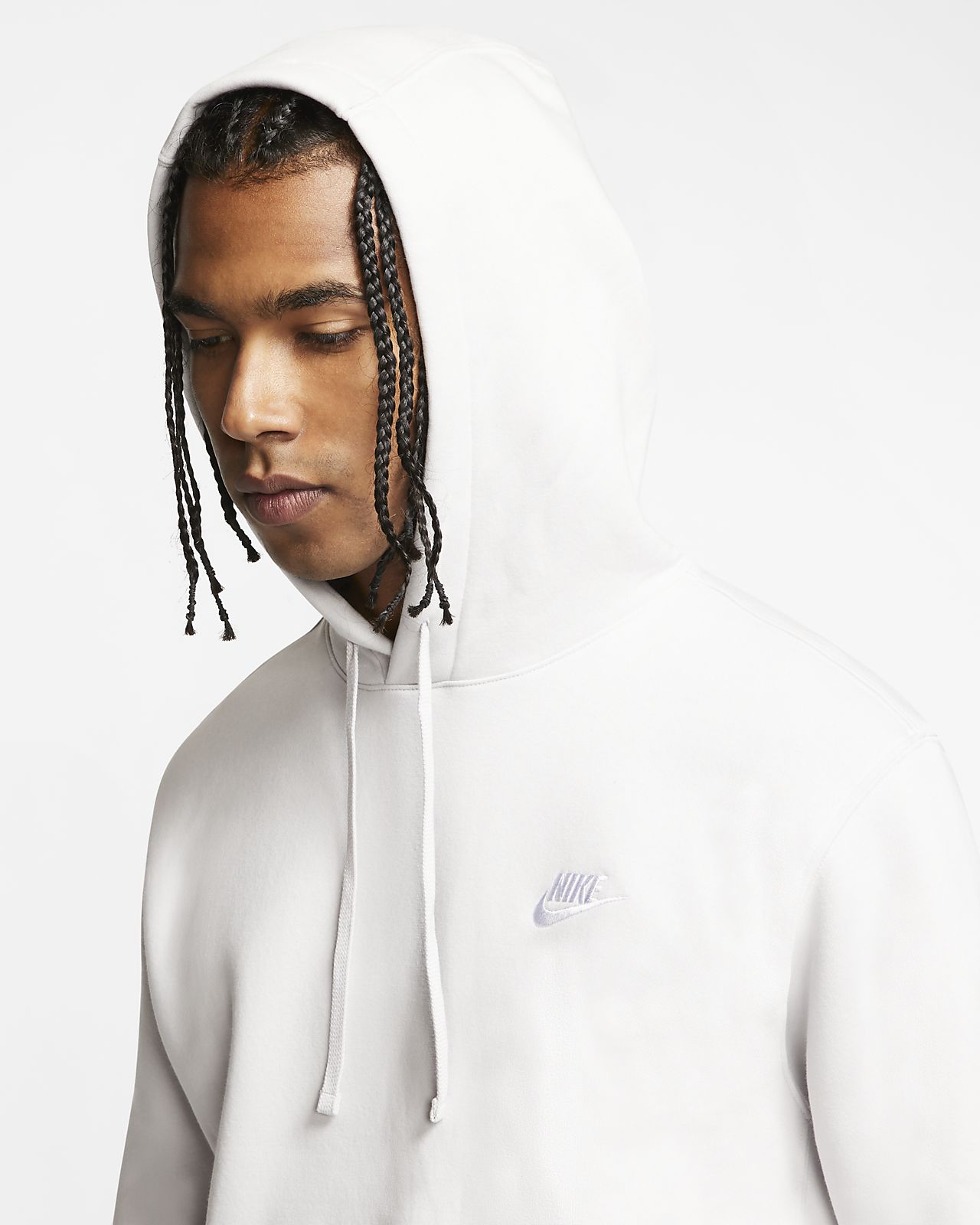 nike club hoodie vast grey