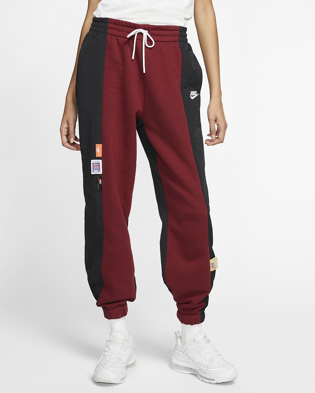 burgundy nike sweatpants