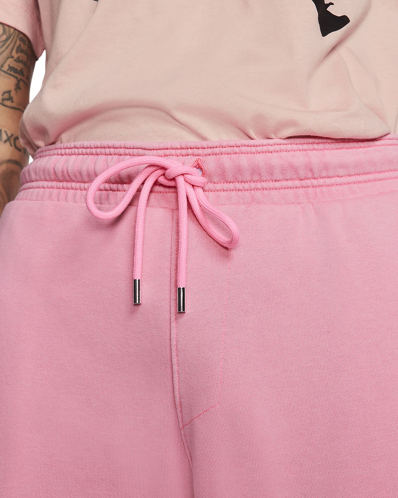 pink nike sweat shorts mens