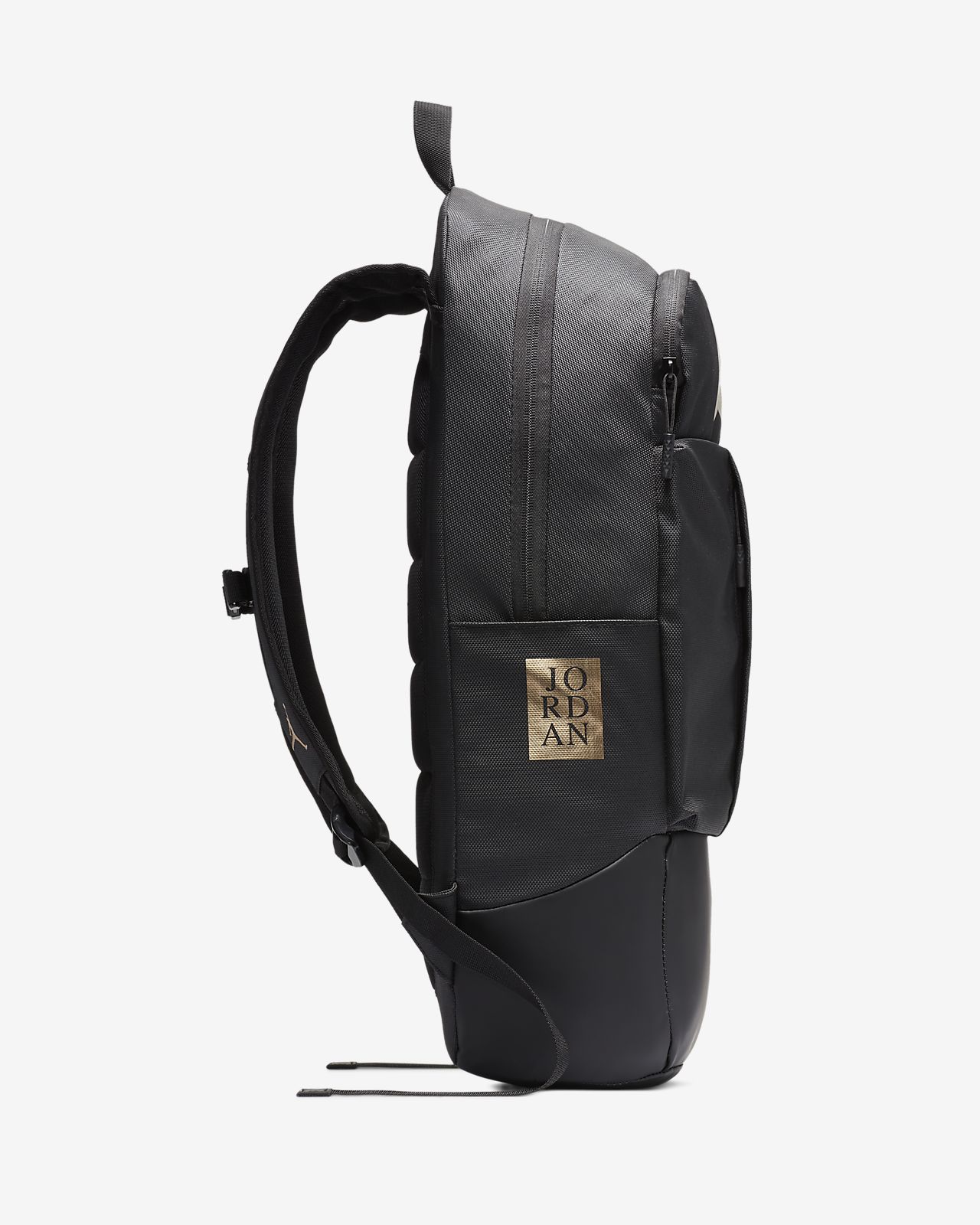 jordan backpack black and gold