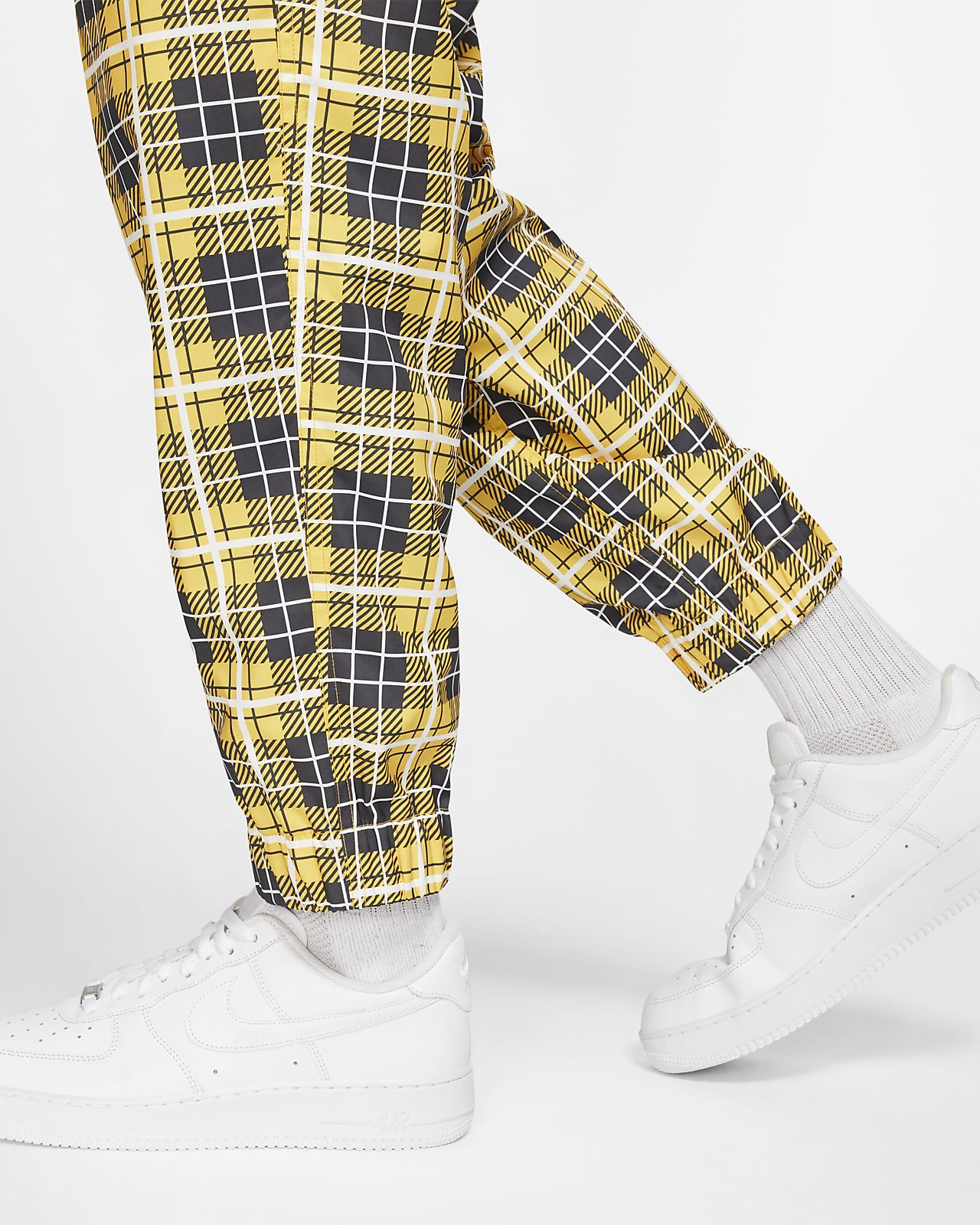 nike woven checked tracksuit