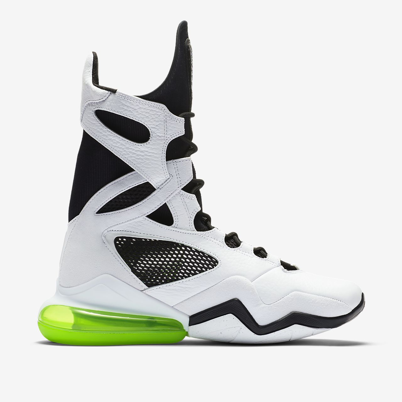 Zapatos de Boxeo Negros Cuero//Tejido de Malla