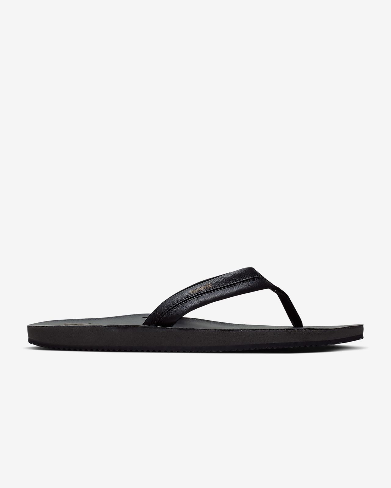 mens nike leather flip flops