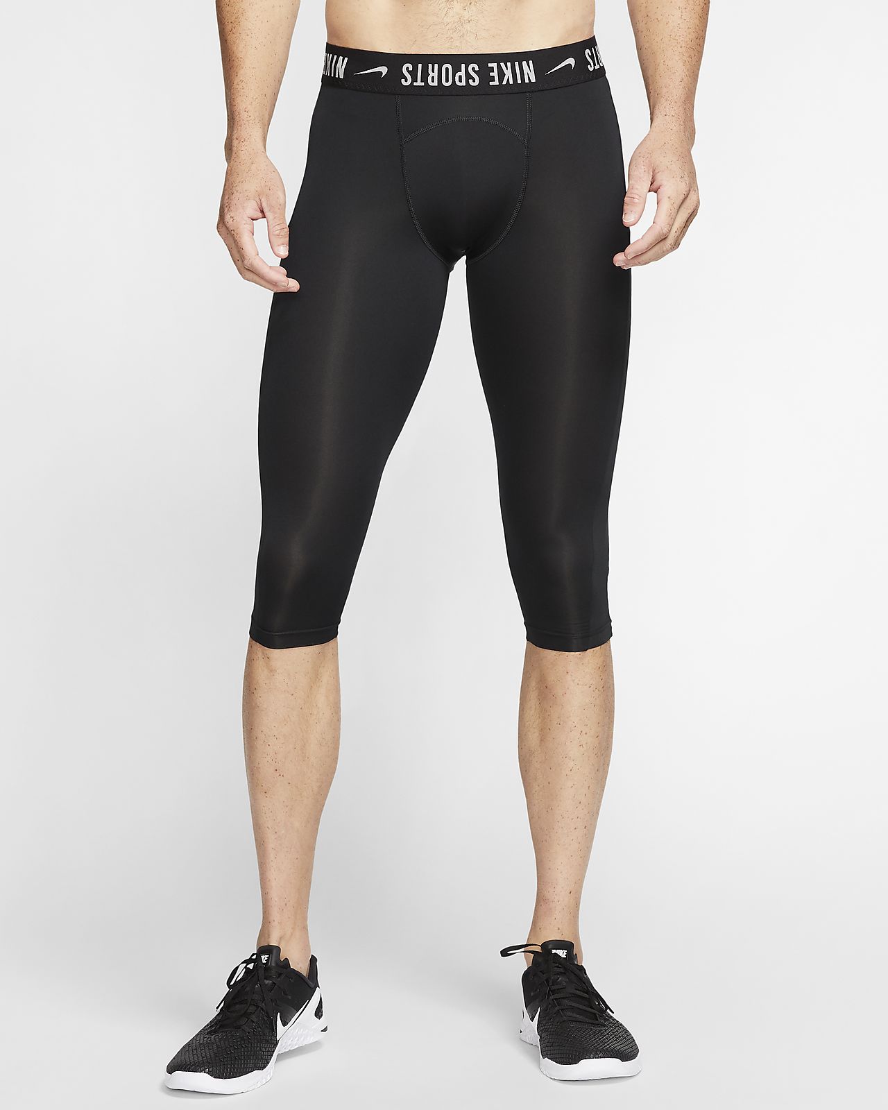 mallas nike pro hombre negro