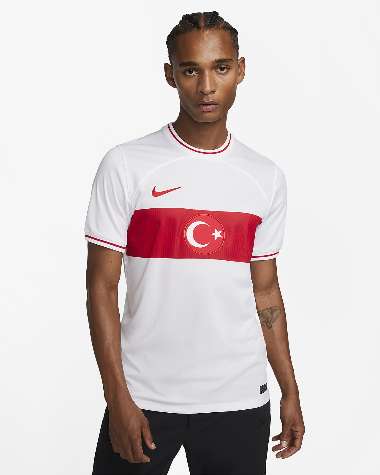 Fotbollströja Nike Dri-FIT Turkiet 2022/23 Stadium (hemmaställ) för män