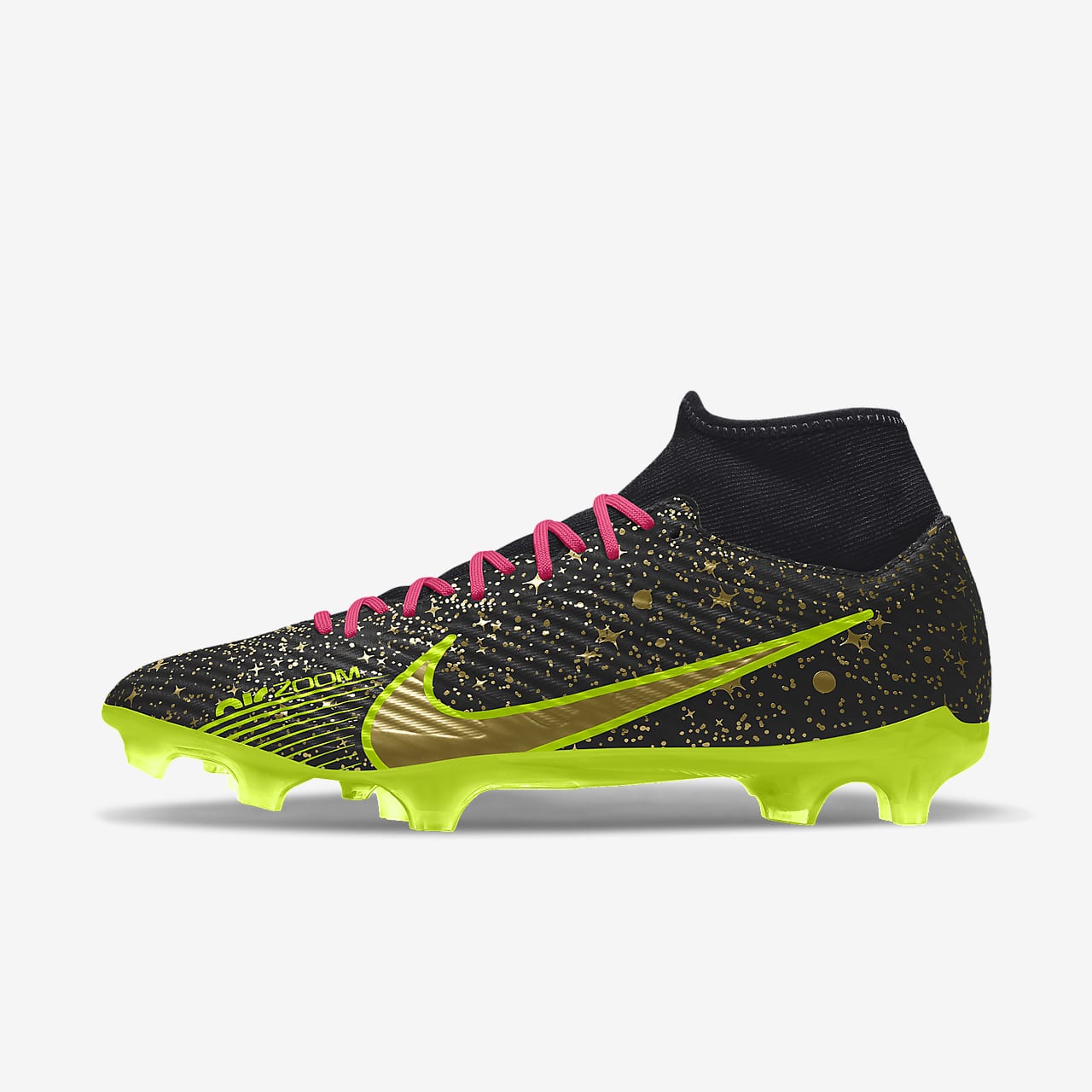 Chaussure de football à crampons pour terrain sec personnalisable Nike Zoom Mercurial Superfly 9 Academy FG By You