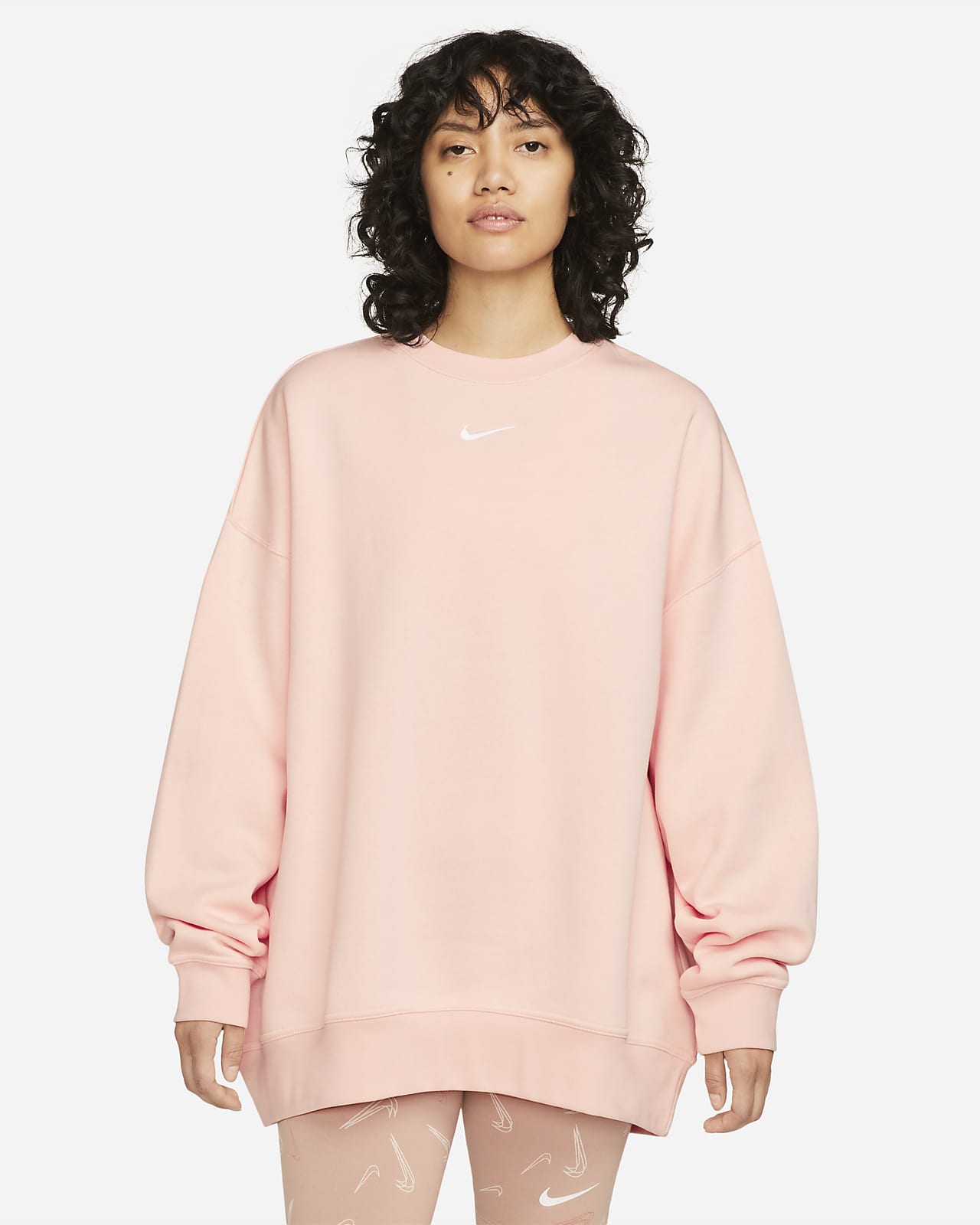 Nike Sportswear Collection Essentials Ekstra Bol Kesimli Fleece Crew Sweatshirt