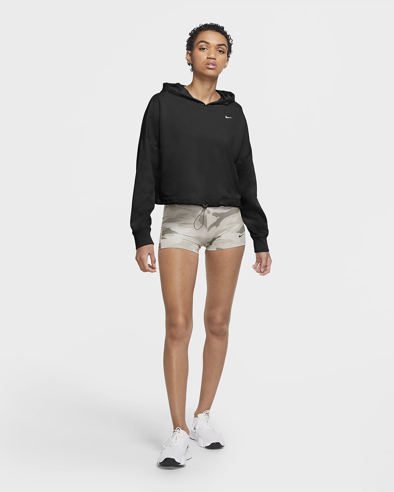 nike dry cropped training sweatshirt