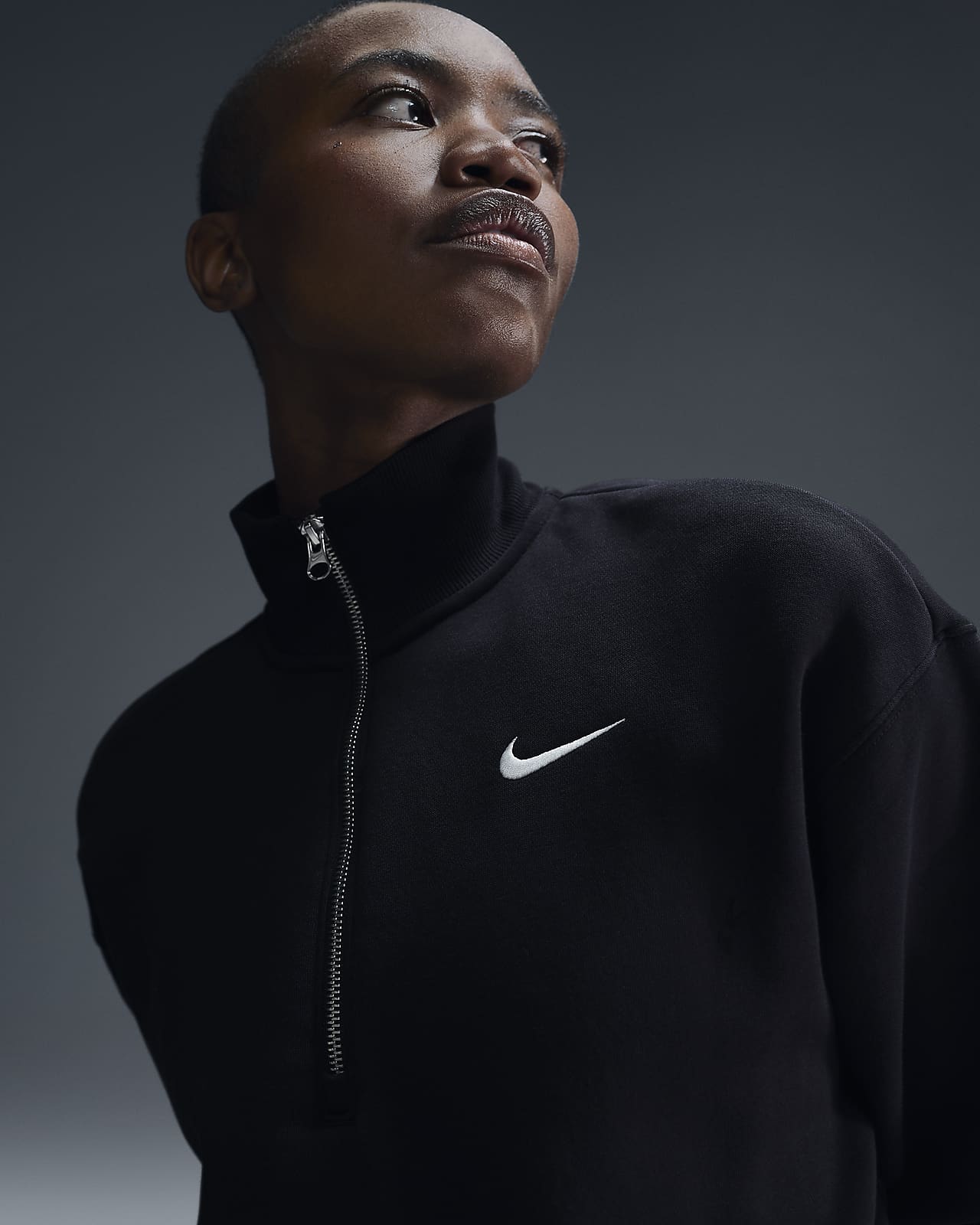Sweat court à demi-zip Nike Sportswear Phoenix Fleece pour femme