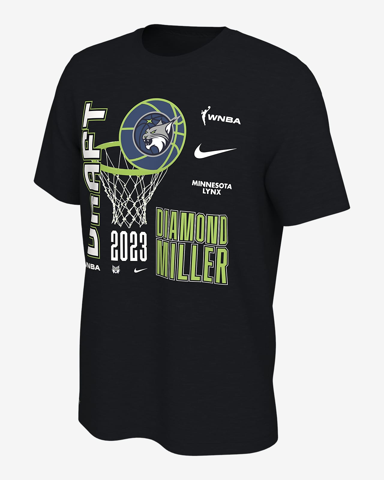 Diamond Miller Minnesota Lynx Men's Nike WNBA T-Shirt