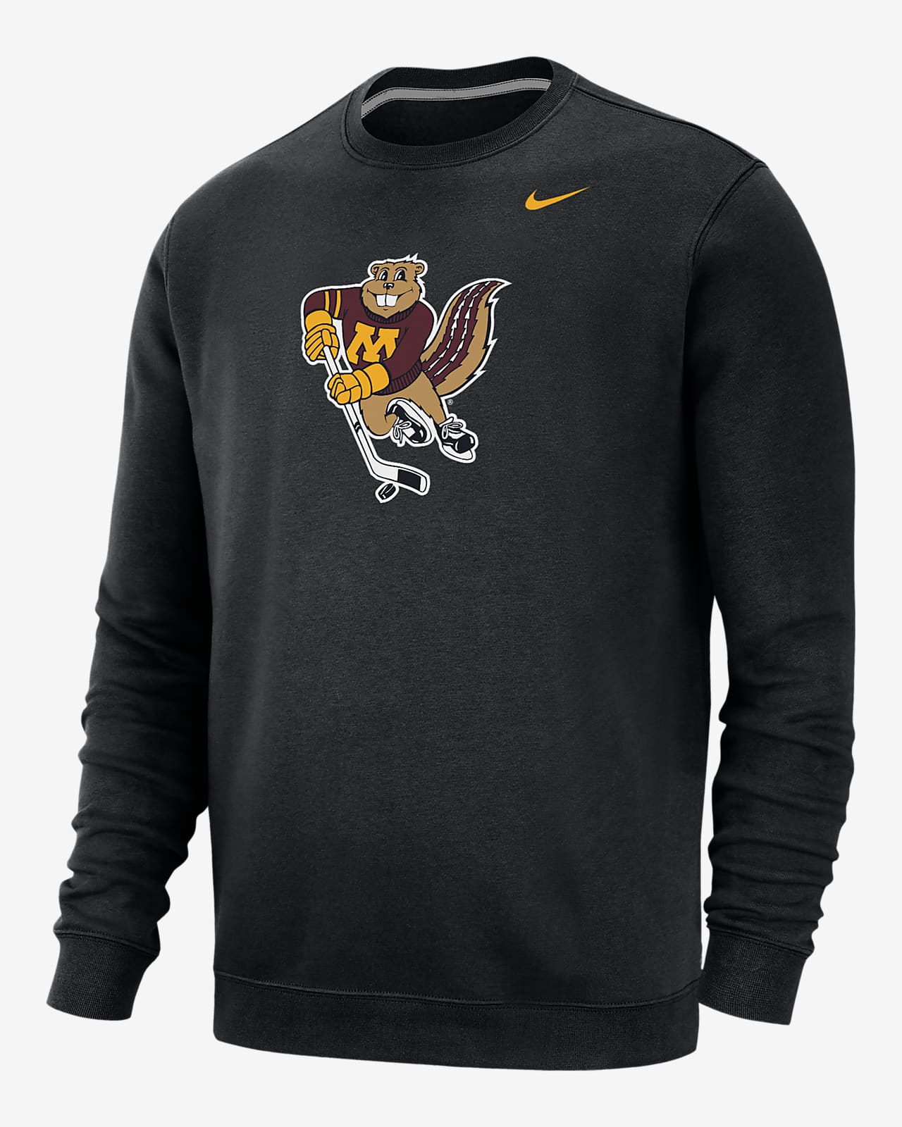 Sudadera de cuello redondo universitaria Nike para hombre Minnesota Club Fleece