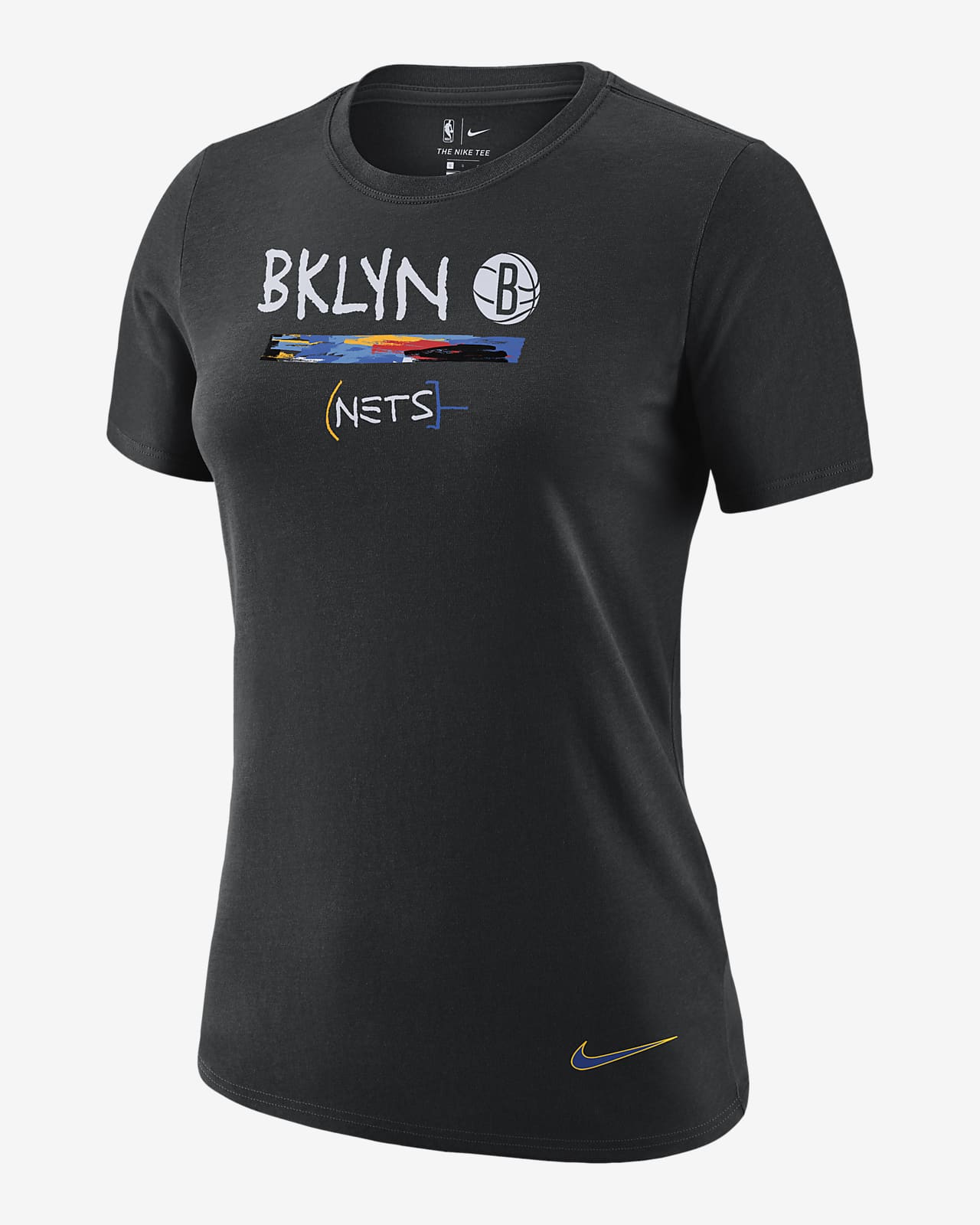 Brooklyn Nets City Edition Nike Dri-FIT NBA-T-skjorte til dame