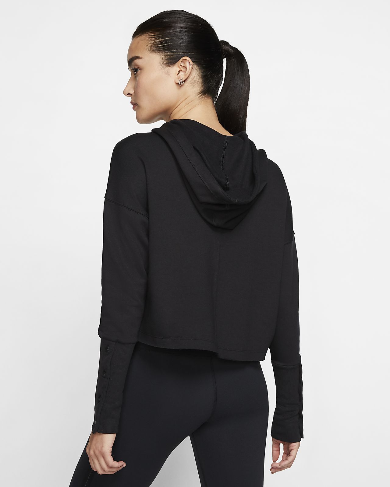 nike womens crop hoodie