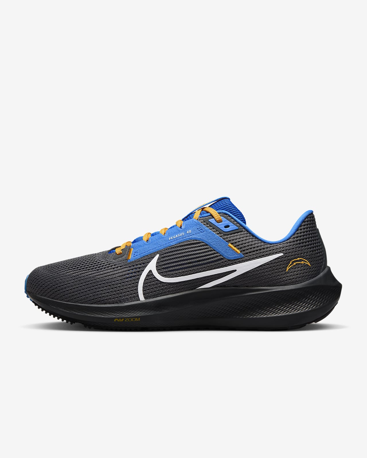 Nike Pegasus 40 (NFL Los Angeles Chargers) Men's Road Running Shoes