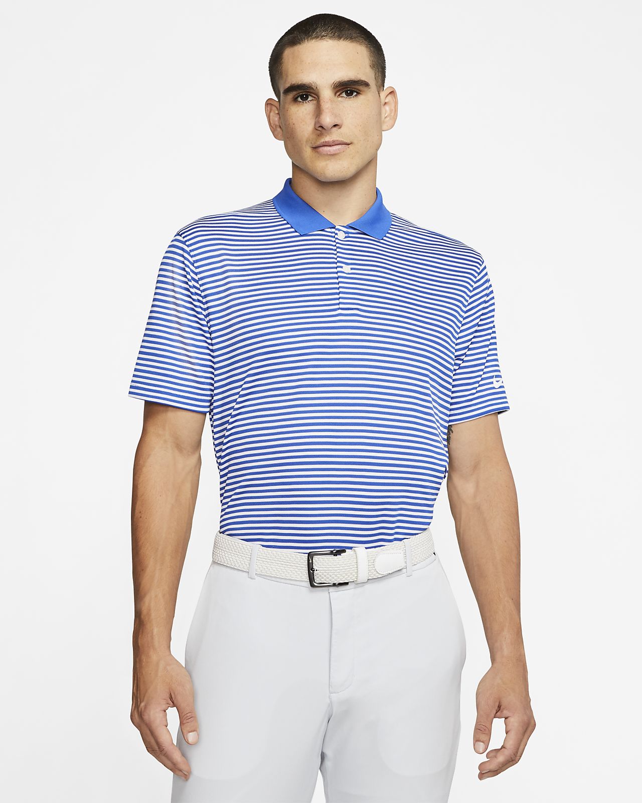  Polo  de  golf  a rayas para hombre Nike Dri FIT Victory 