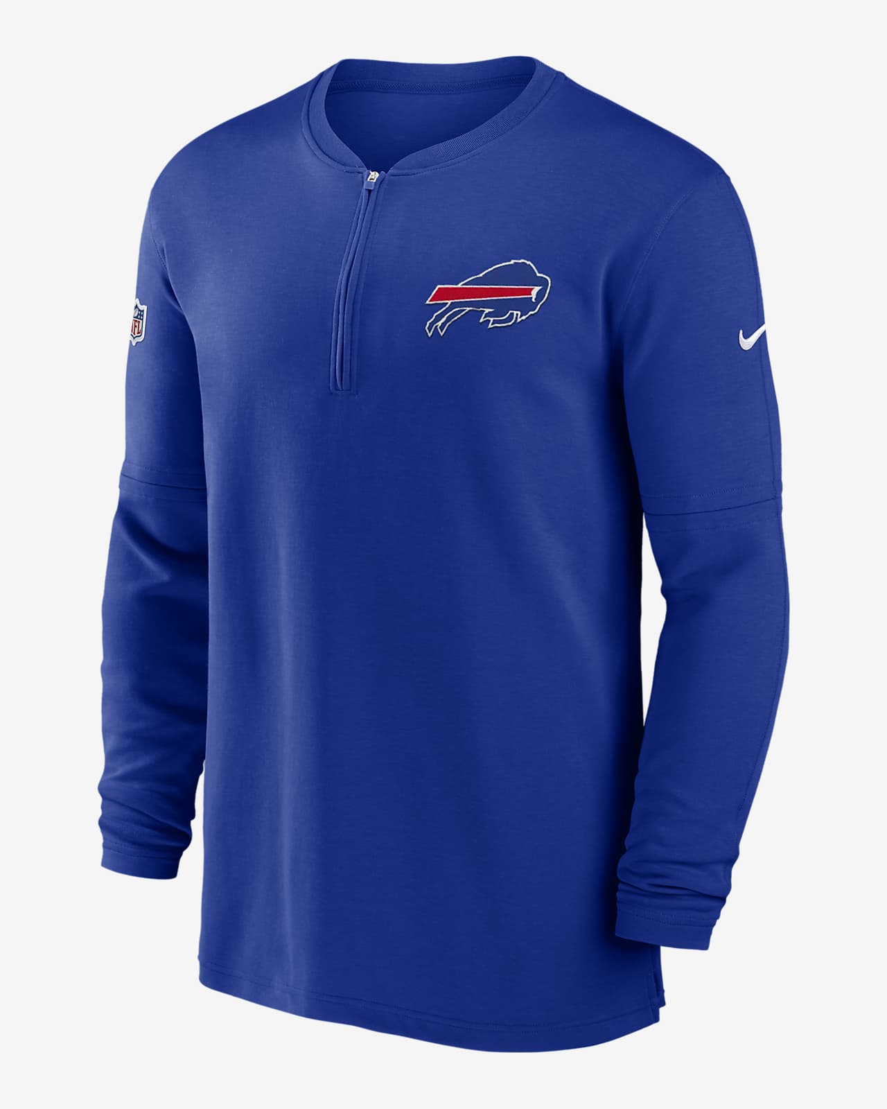 Buffalo Bills Sideline Men’s Nike Dri-FIT NFL 1/2-Zip Long-Sleeve Top