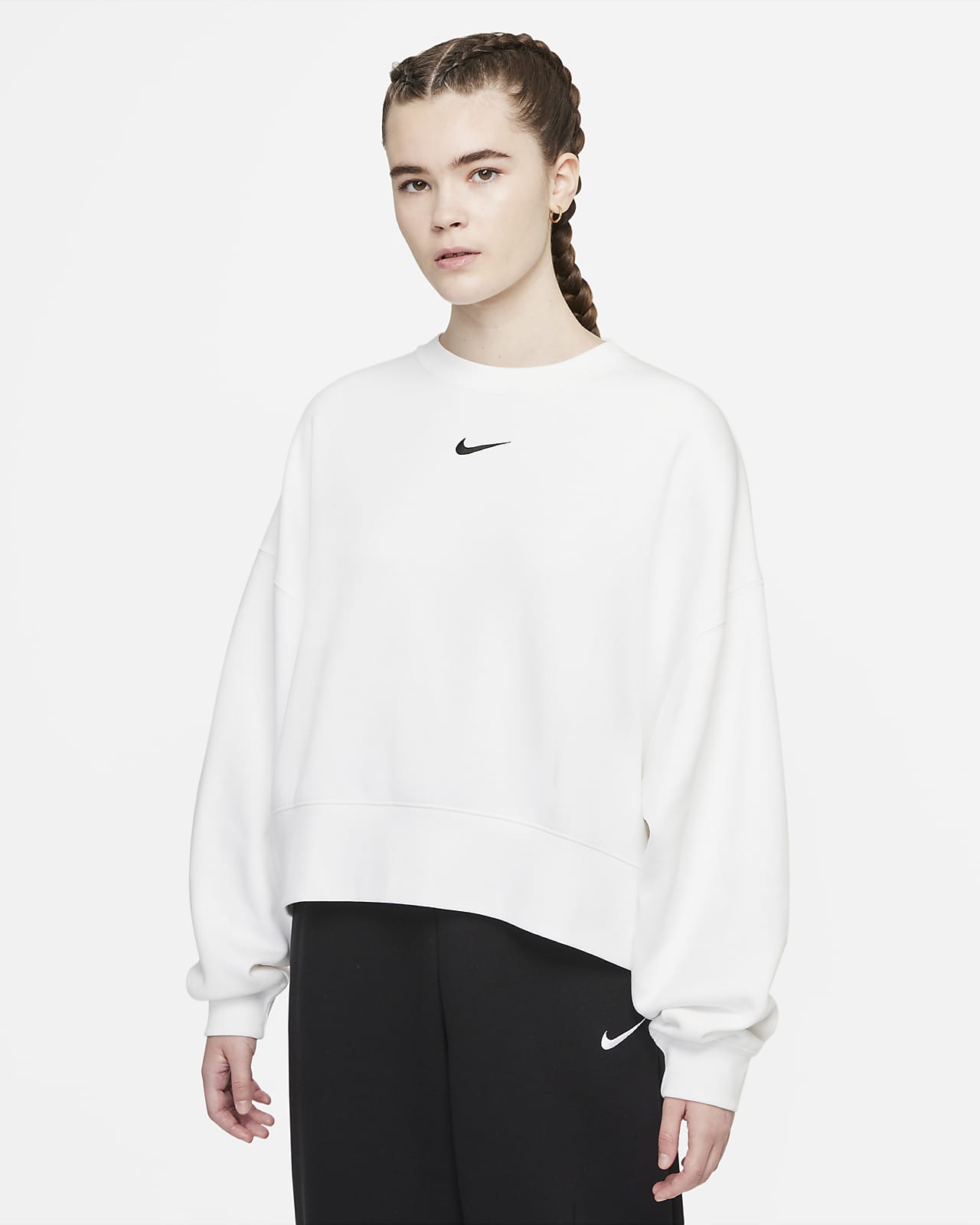 Nike Sportswear Collection Essentials 女子起绒圆领上衣