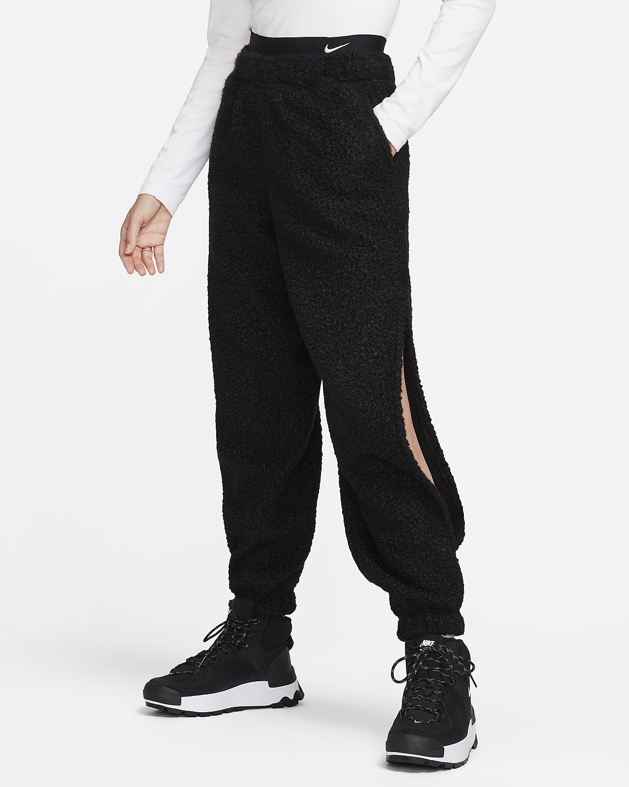 Dámské flísové kalhoty Nike Sportswear Collection s vysokým vlasem