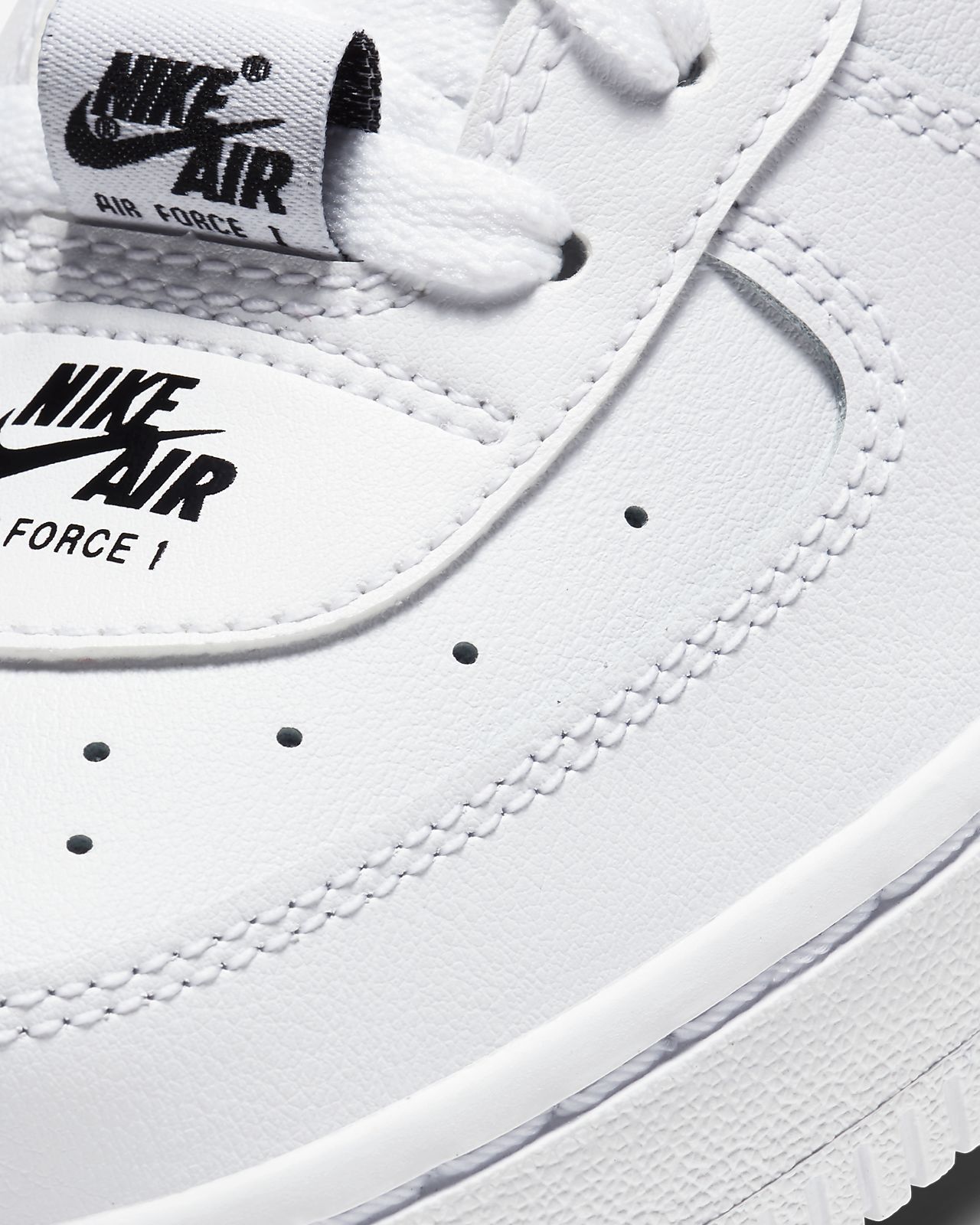 nike white & blue air force 1 lv8 3 trainers youth