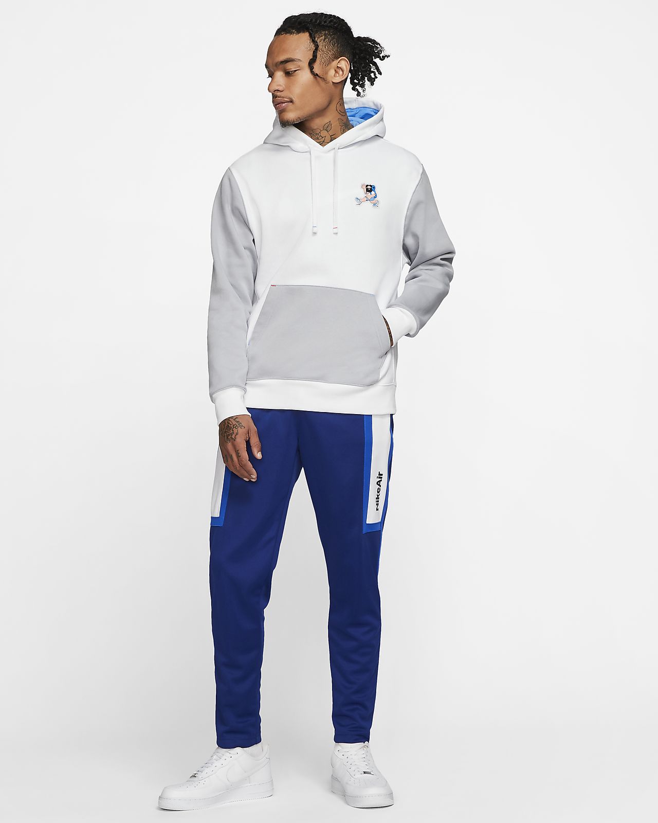 blue nike mens hoodie