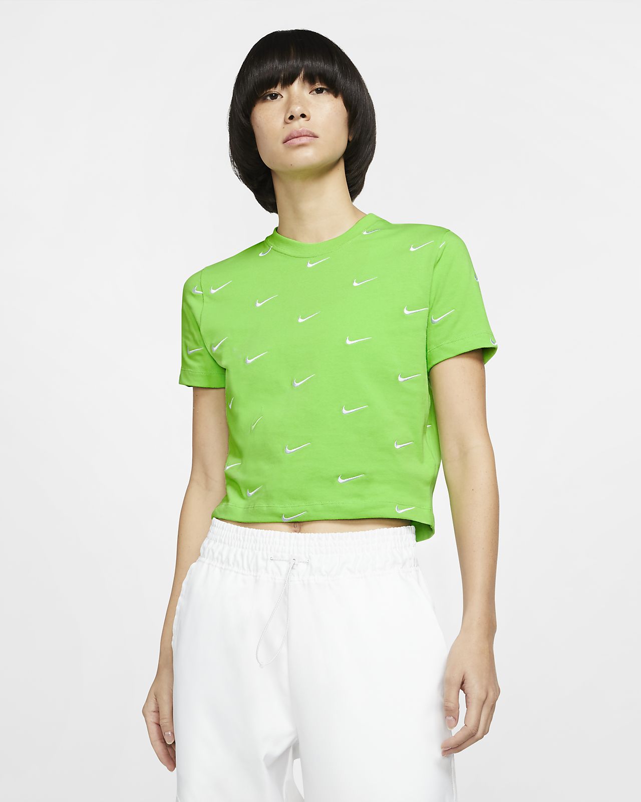 green nike shirt women's