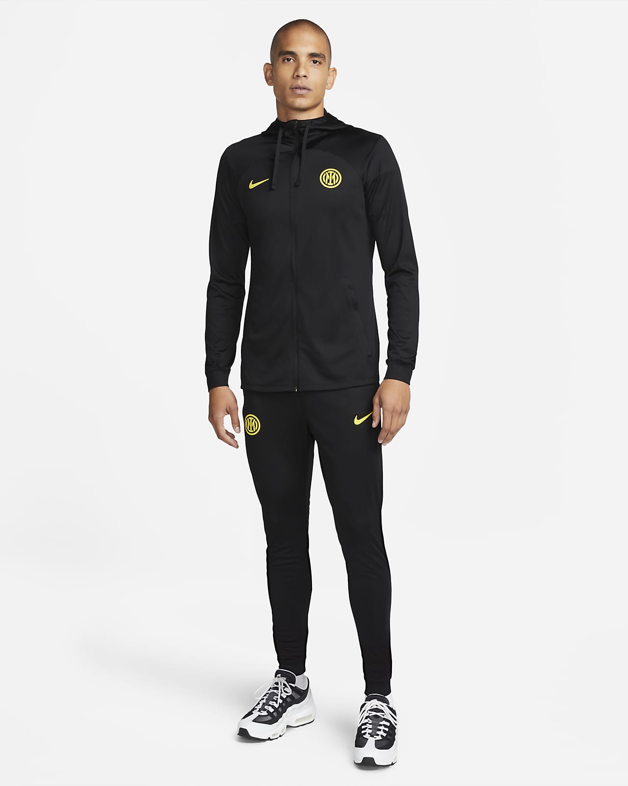 Inter Milan Strike Men's Nike Dri-FIT Hooded Football Tracksuit