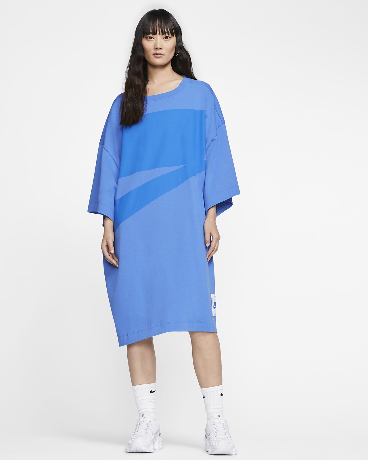 blue nike dress