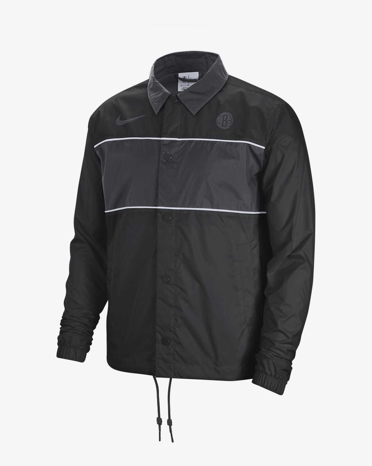 Brooklyn Nets Courtside Men's Nike NBA Full-Snap Lightweight Jacket