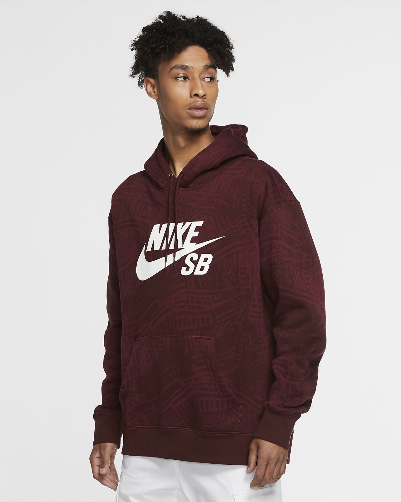 nike sb hoodie maroon