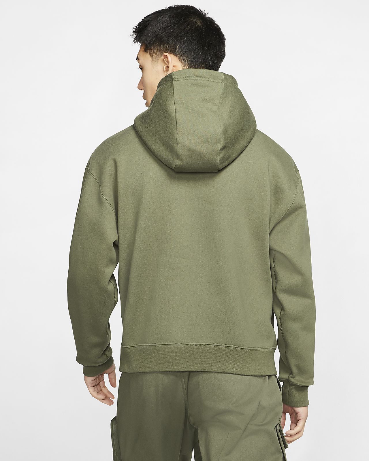 khaki pullover hoodie