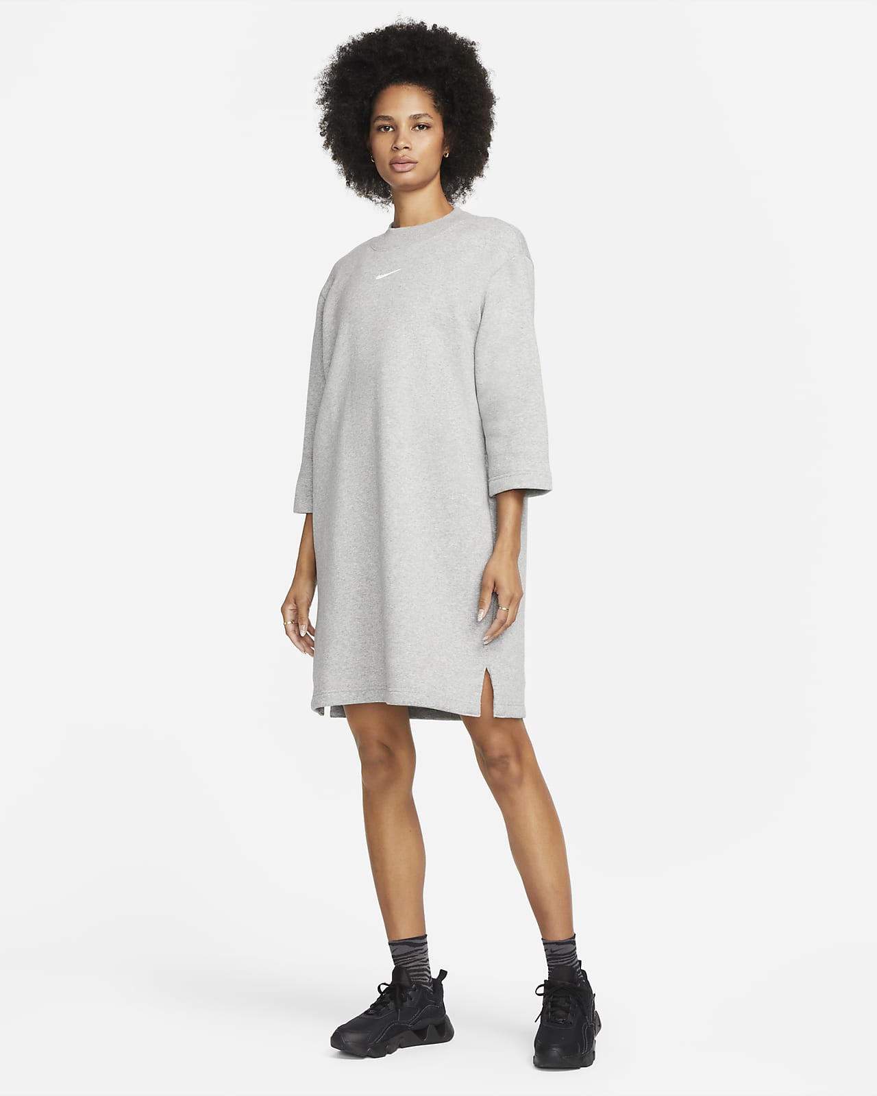 Nike Sportswear Phoenix Fleece Women's Oversized 3/4-Sleeve Dress