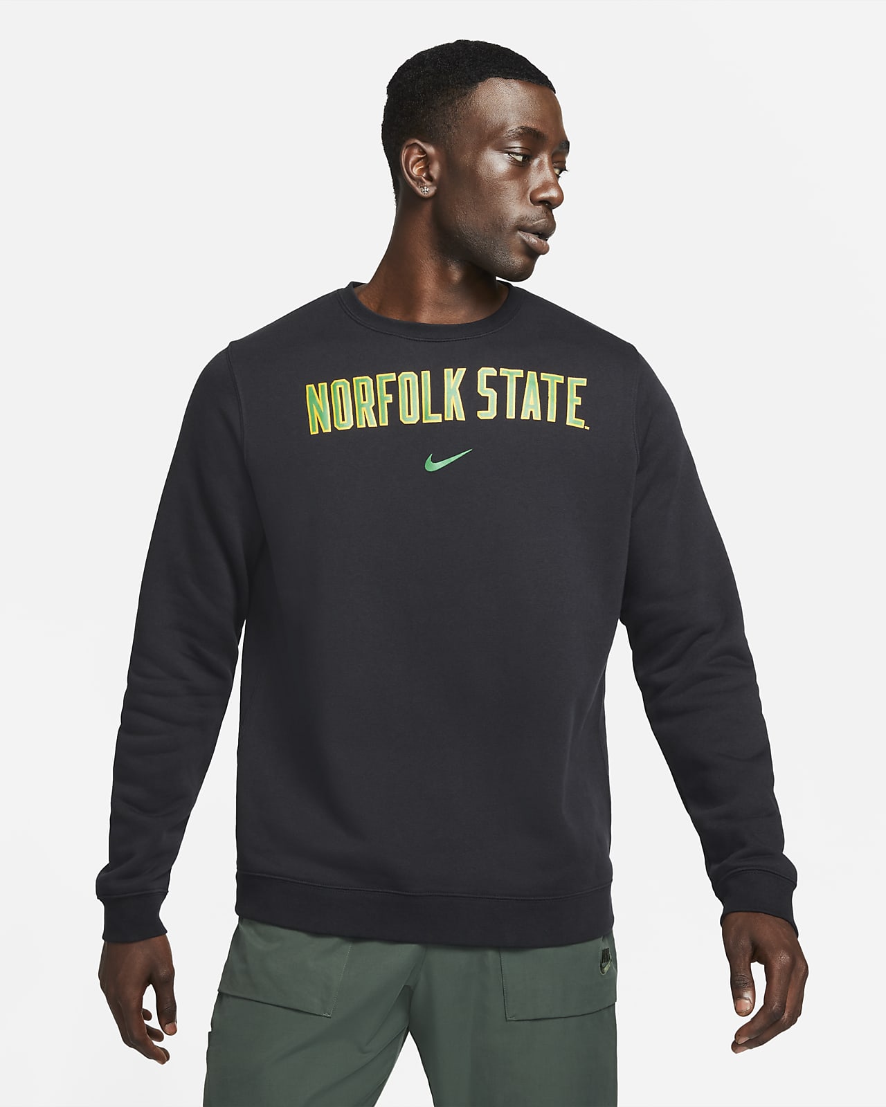 Nike College Club Fleece (Norfolk State) Crew Sweatshirt