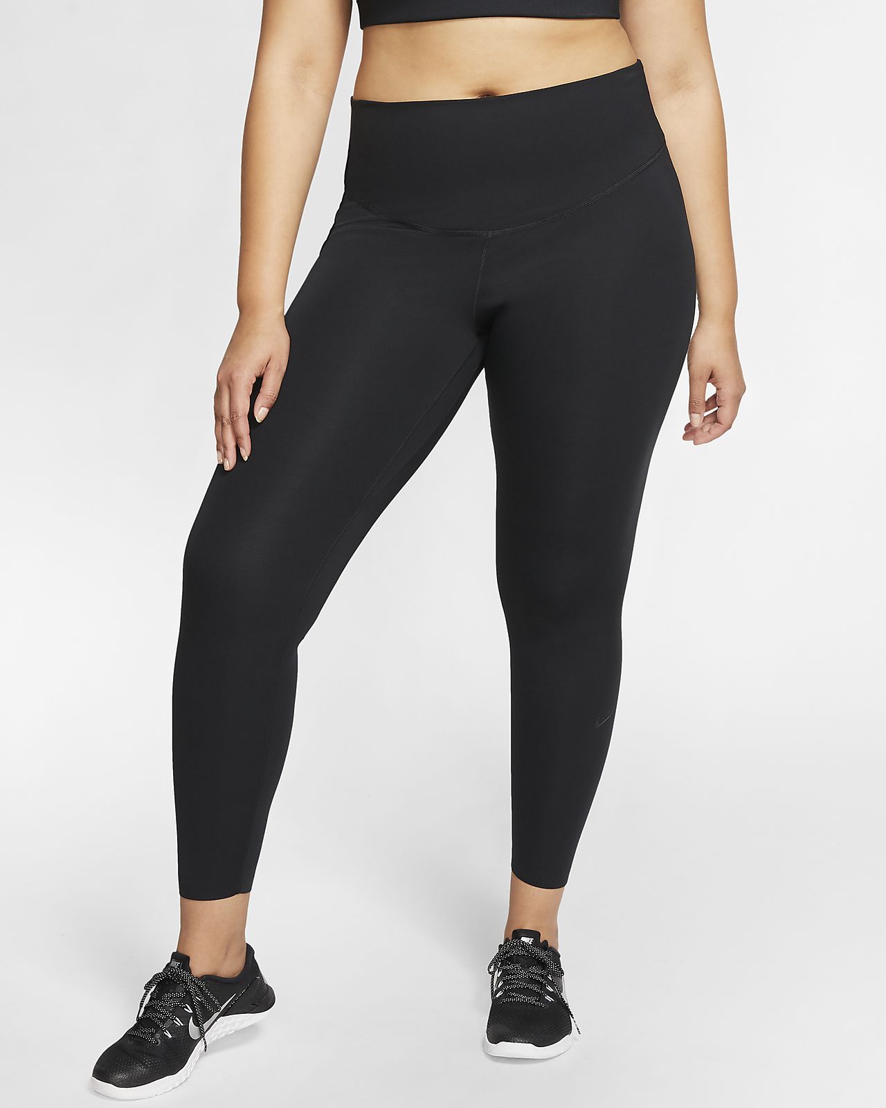 Nike One Luxe Damen Tights mit halbhohem Bund (große Größe Nike One Damen Tights mit halbhohem Bund. Nike DE