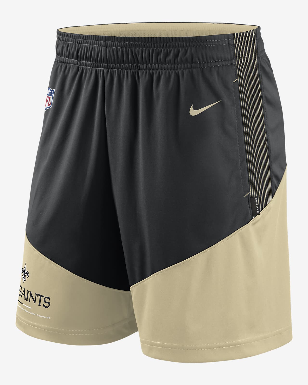 Shorts para hombre Nike Dri-FIT Primary Lockup (NFL New Orleans Saints)