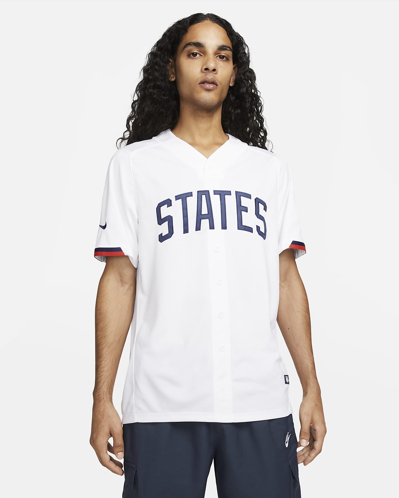 U.S. Men's Nike Dri-FIT Baseball Jersey